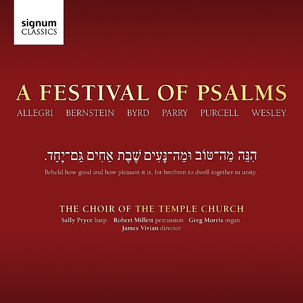 A Festival Of Psalms, Vivian, The Temple Church Choir, Morris