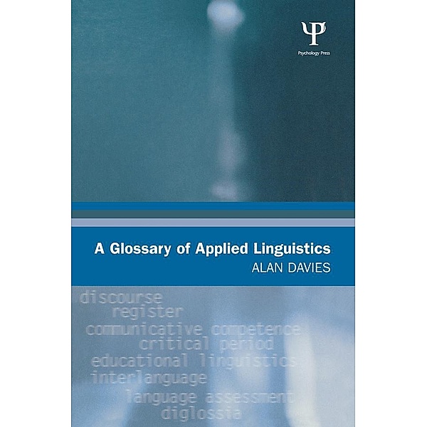 A Glossary of Applied Linguistics, Alan Davies