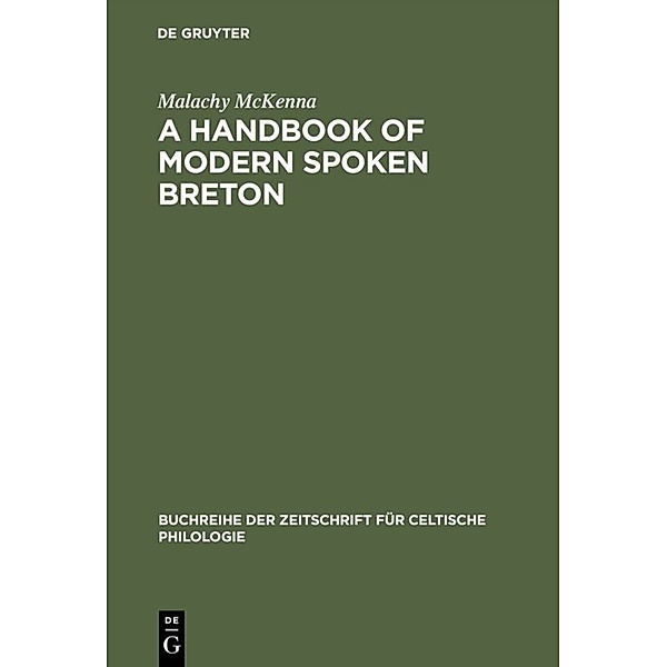 A Handbook of Modern Spoken Breton, Malachy McKenna