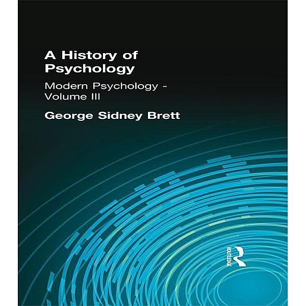 A History of Psychology, George Sidney Brett