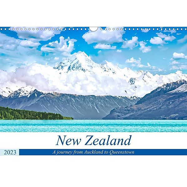 A journey from Auckland to Queenstown (Wall Calendar 2023 DIN A3 Landscape), Dieter Meyer