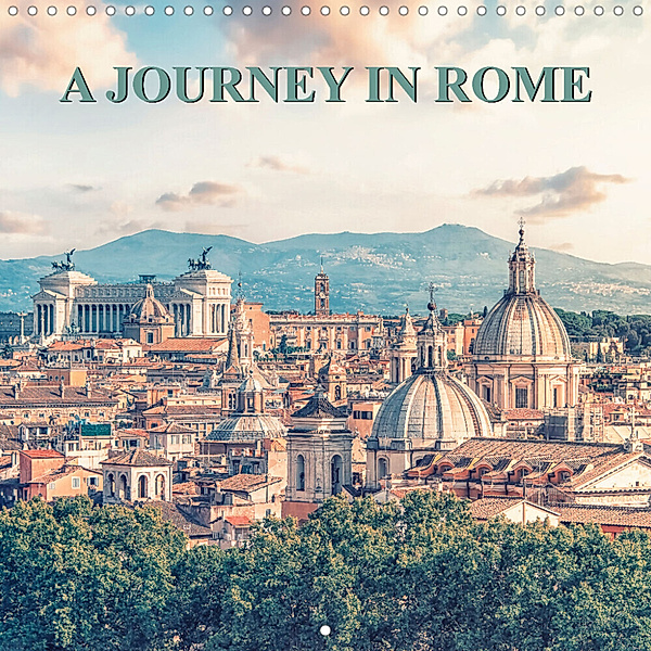 A Journey In Rome (Wall Calendar 2023 300 × 300 mm Square), Manjik Pictures