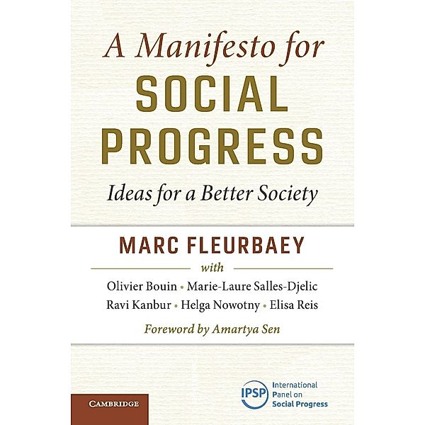 A Manifesto for Social Progress, Marc Fleurbaey