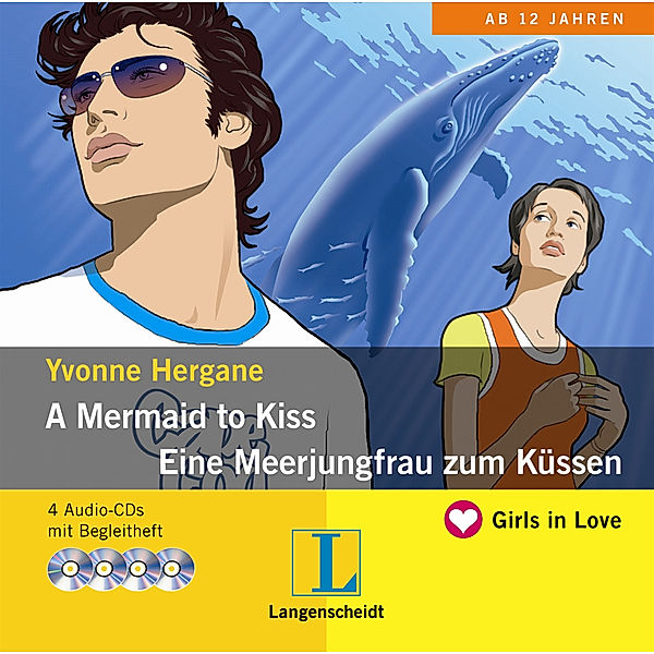 A Mermaid to Kiss - Eine Meerjungfrau zum Küssen, 4 Audio-CDs, Yvonne Hergane
