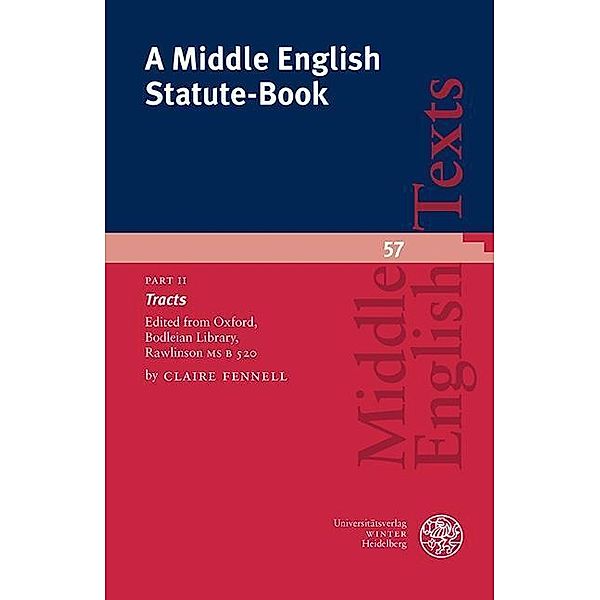 A Middle English Statute-Book