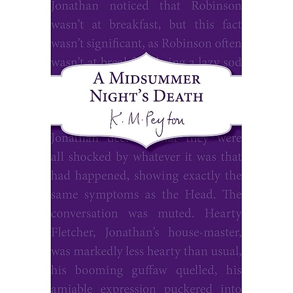 A Midsummer Night's Death, K M Peyton