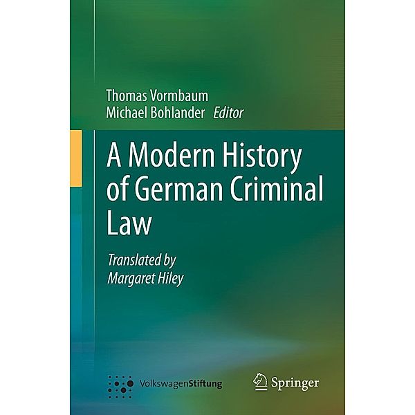 A Modern History of German Criminal Law, Thomas Vormbaum