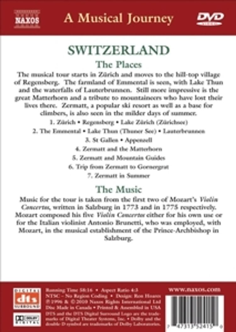 A Musical Journey - Switzerland: From Zürich to Zermatt Film | Weltbild.ch