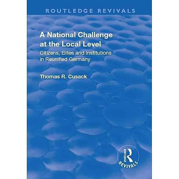A National Challenge at the Local Level, Thomas R. Cusack