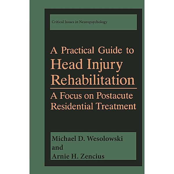 A Practical Guide to Head Injury Rehabilitation / Critical Issues in Neuropsychology, Michael D. Wesolowski, Arnie H. Zencius