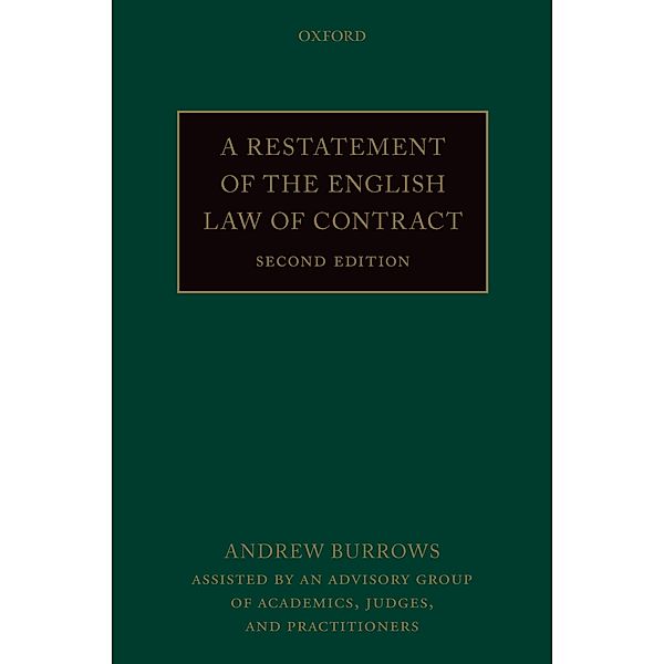 A Restatement of the English Law of Contract, Andrew Burrows