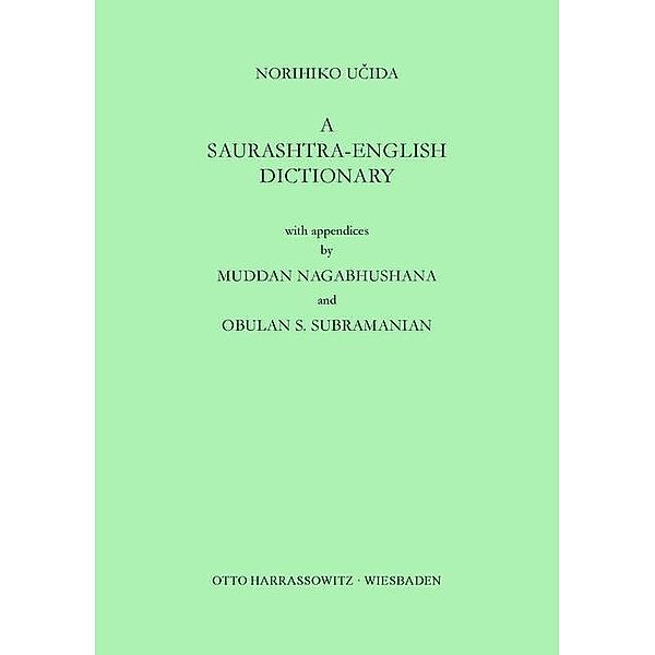 A Saurashtra-English Dictionary, Norihiko Ucida