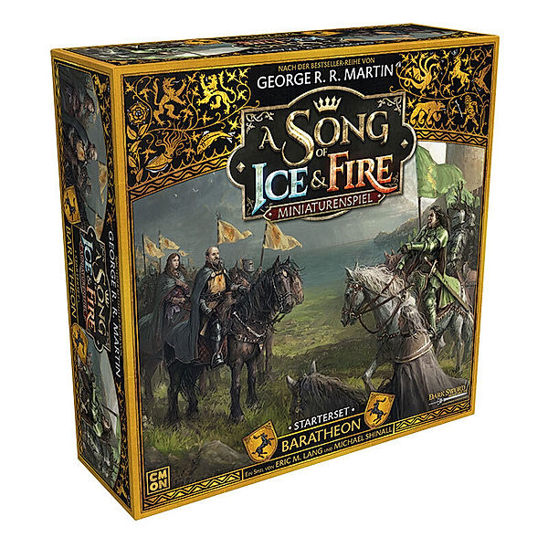 Asmodee, Cool Mini or Not, Dark Sword Press A Song of Ice & Fire, Baratheon Starterset W7, Eric M. Lang, Michael Shinall