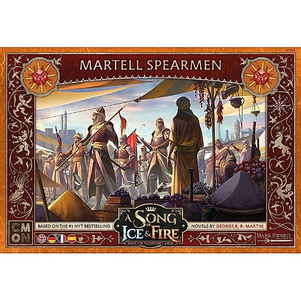 Asmodee, Cool Mini or Not A Song of Ice & Fire - Martell Spearmen (Speerträger von Haus Martell), Eric M. Lang, Michael Shinall