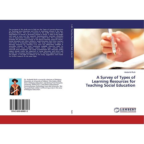 A Survey of Types of Learning Resources for Teaching Social Education, Andambi Ruth, Limo Alice