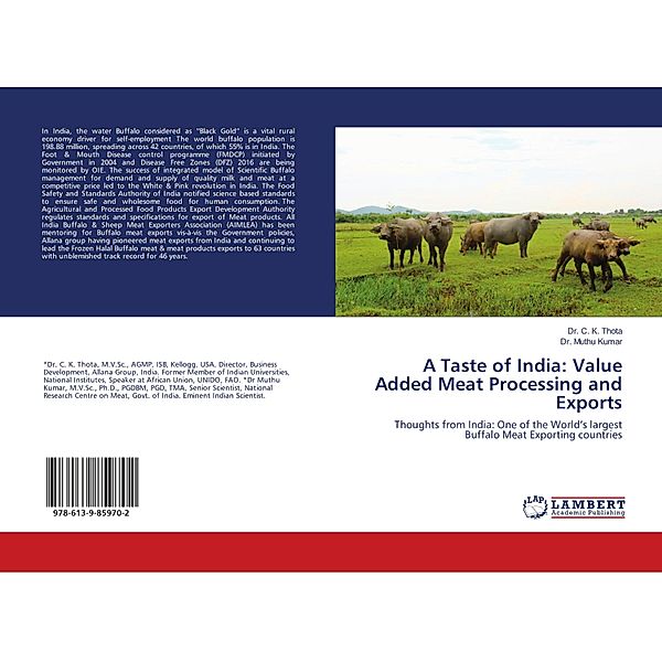 A Taste of India: Value Added Meat Processing and Exports, C. K. Thota, Muthu Kumar