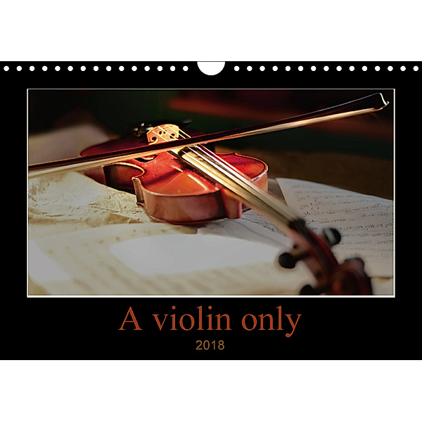 A violin only (Wall Calendar 2018 DIN A4 Landscape), Christiane Calmbacher