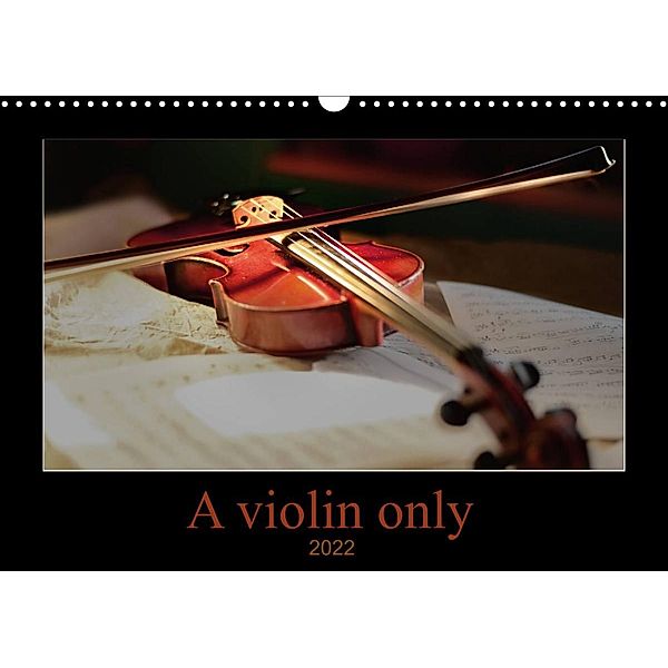 A violin only (Wall Calendar 2022 DIN A3 Landscape), Christiane calmbacher