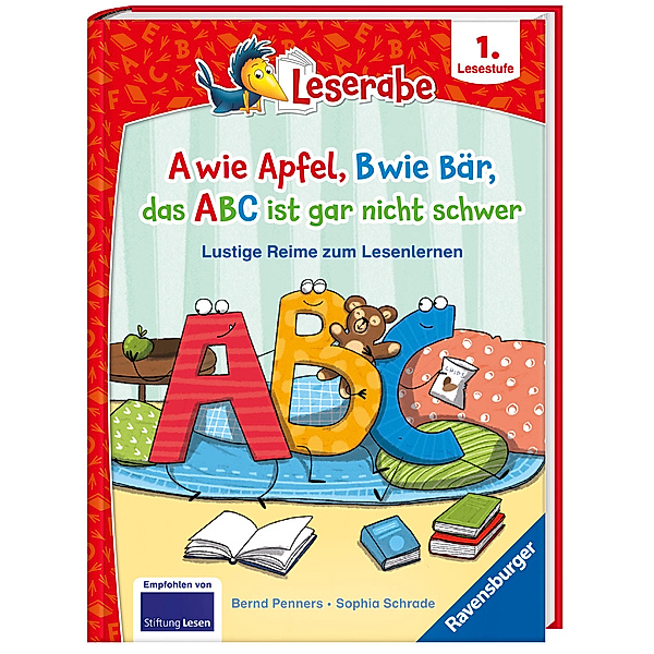 A wie Apfel, B wie Bär, das ABC ist gar nicht schwer - Lustige Reime zum Lesenlernen - Erstlesebuch - Kinderbuch ab 6 Jahren - Lesen lernen 1. Klasse Jungen und Mädchen (Leserabe 1. Klasse), Bernd Penners