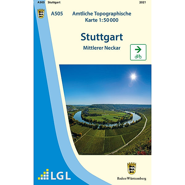 A505 Amtliche Topographische Karte 1:50 000 Stuttgart