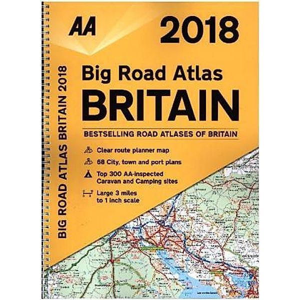 AA Big Road Atlas Britain 2018