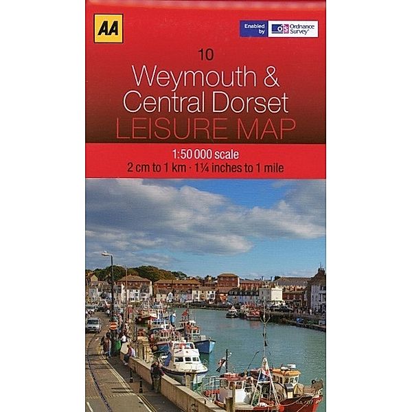 AA Leisure Map Weymouth & Central Dorset