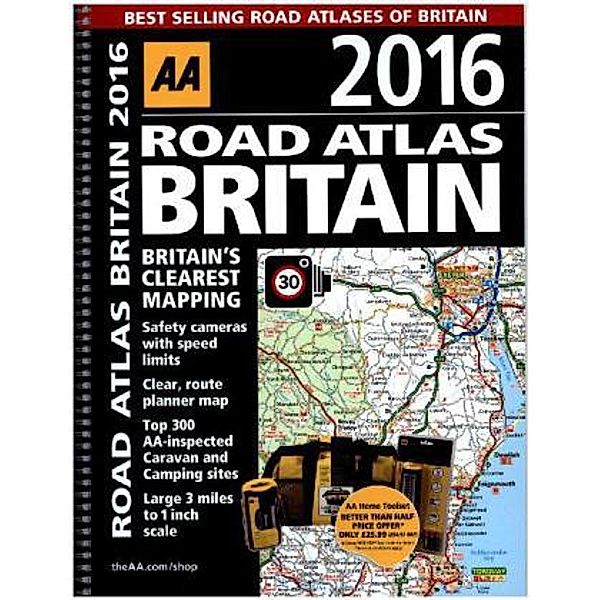 AA Road Atlas Britain 2016, AA PUBLISHING