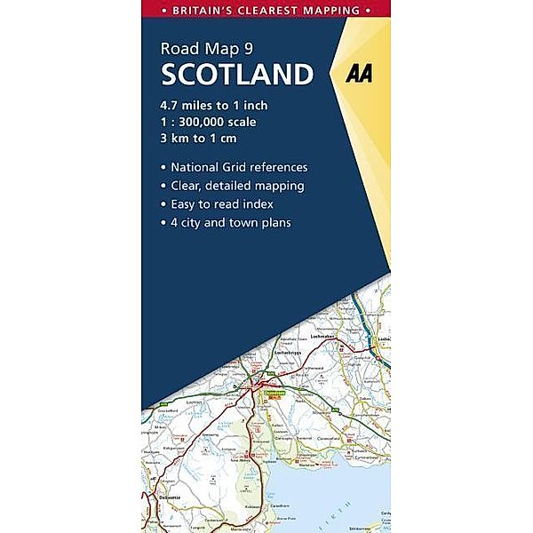 AA Road Map Britain Strassenkarte Scotland