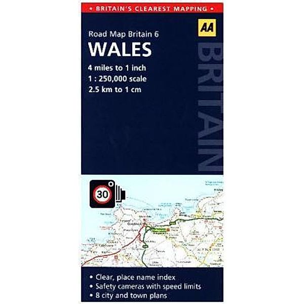 AA Road Map Britain Wales