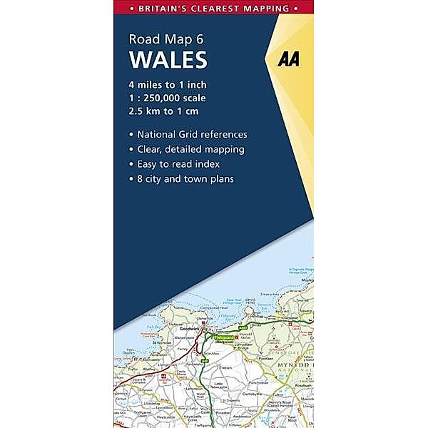 AA Road Map Britain Wales, Aa Publishing