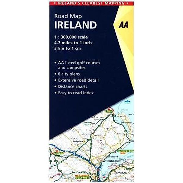 AA Road Map Strassenkarte Ireland - Irland, AA PUBLISHING