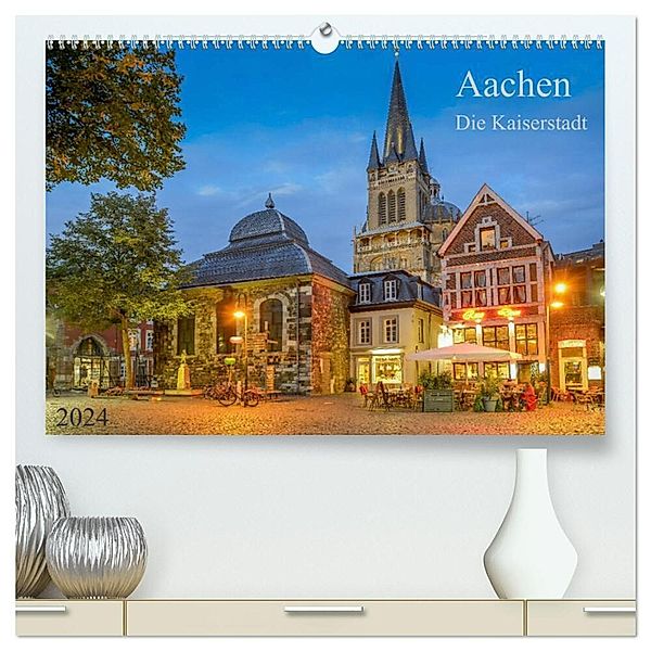 Aachen Die Kaiserstadt (hochwertiger Premium Wandkalender 2024 DIN A2 quer), Kunstdruck in Hochglanz, Prime Selection