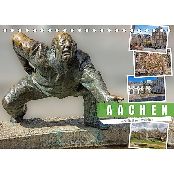 Aachen - ein Stadt zum Verlieben (Tischkalender 2023 DIN A5 quer), Gisela Braunleder