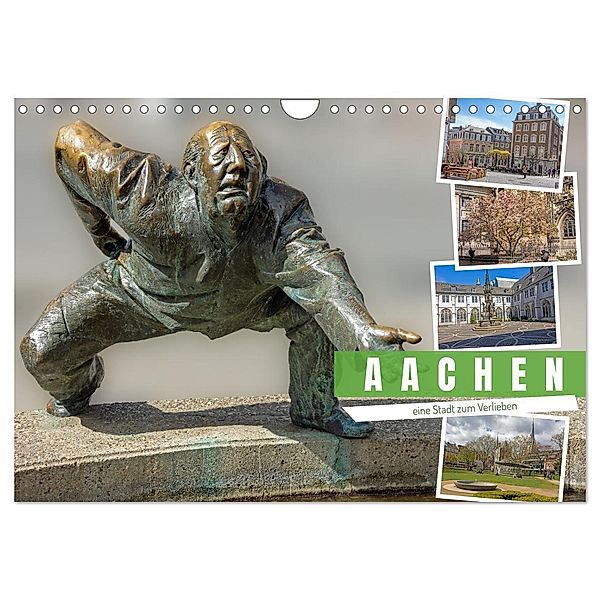 Aachen - ein Stadt zum Verlieben (Wandkalender 2025 DIN A4 quer), CALVENDO Monatskalender, Calvendo, Gisela Braunleder