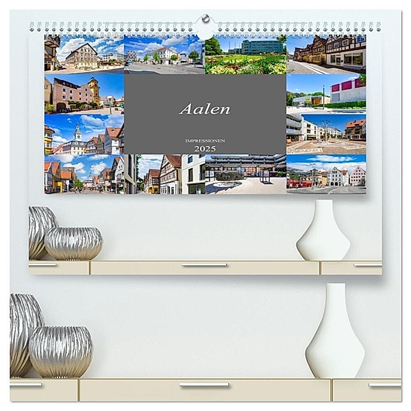 Aalen Impressionen (hochwertiger Premium Wandkalender 2025 DIN A2 quer), Kunstdruck in Hochglanz, Calvendo, Dirk Meutzner