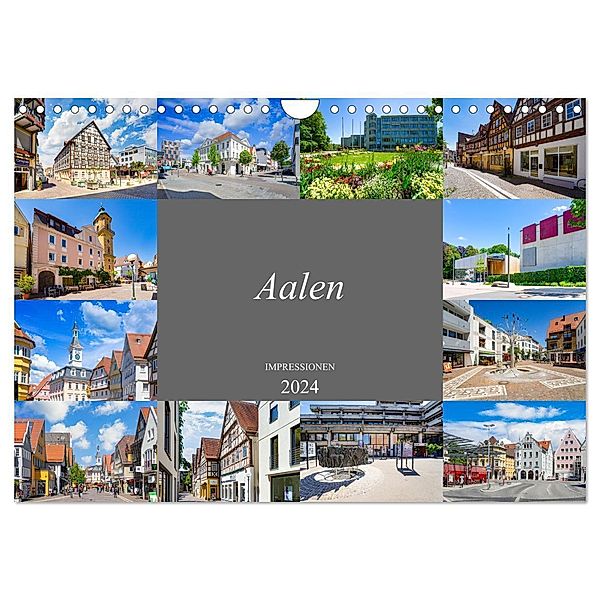 Aalen Impressionen (Wandkalender 2024 DIN A4 quer), CALVENDO Monatskalender, Dirk Meutzner