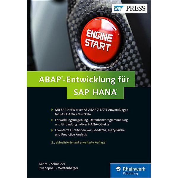 ABAP-Entwicklung für SAP HANA / SAP Press, Hermann Gahm, Thorsten Schneider, Eric Westenberger, Christiaan Swanepoel