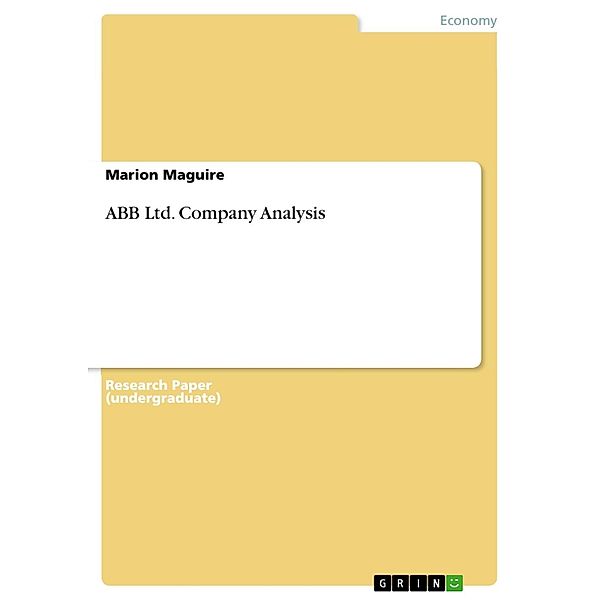 ABB Company Analysis, Marion Maguire