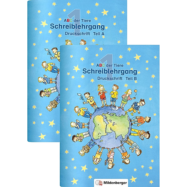 ABC der Tiere 1 - 1. Jahrgangsstufe, Schreiblehrgang Druckschrift, Teil A und B  zu Lesen in Silben (Silbenfibel), 2 Bde., Klaus Kuhn