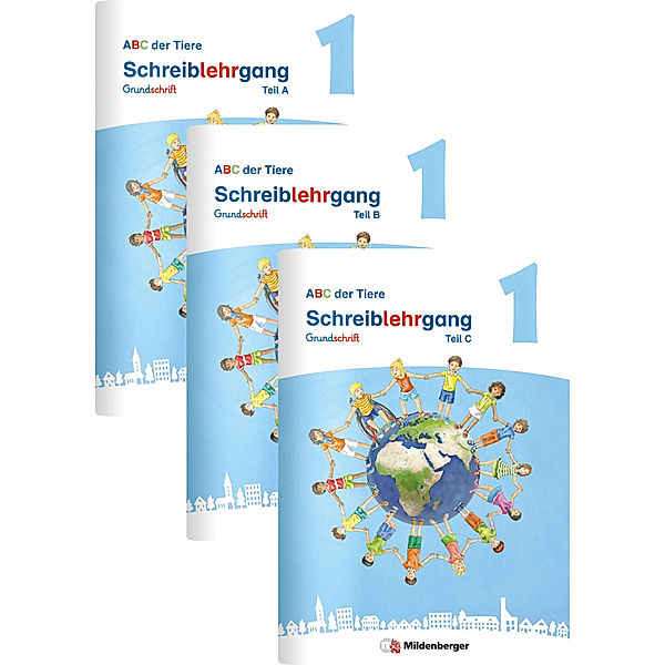 ABC der Tiere 1 Neubearbeitung - Schreiblehrgang Grundschrift, Teil A, B und C, 3 Teile, Klaus Kuhn, Mareike Hahn, Kerstin Mrowka-Nienstedt