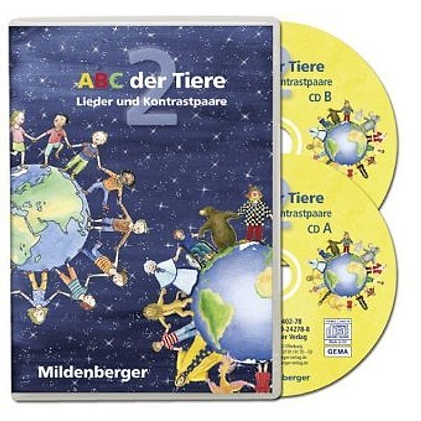ABC der Tiere: ABC der Tiere 2 - 2. Schuljahr, Lieder und Kontrastwortpaare, 2 Audio-CDs, Audio-CD