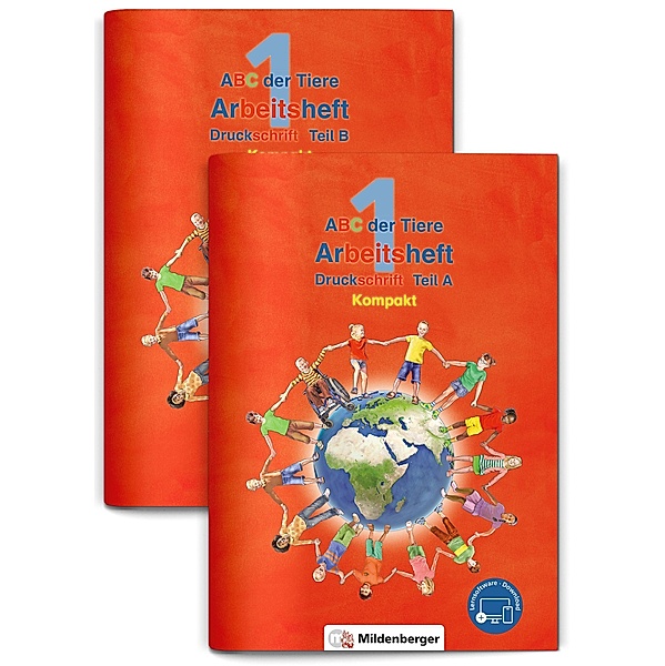 ABC der Tiere, Neubearbeitung 2016: ABC der Tiere 1 - Arbeitsheft, Kompakt, m. 1 CD-ROM, 2 Teile, Klaus Kuhn