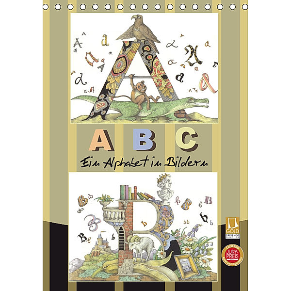 ABC. Ein Alphabet in Bildern. (Tischkalender 2019 DIN A5 hoch), Kateryna Yerokhina