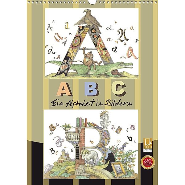 ABC. Ein Alphabet in Bildern. (Wandkalender 2020 DIN A3 hoch), Kateryna Yerokhina