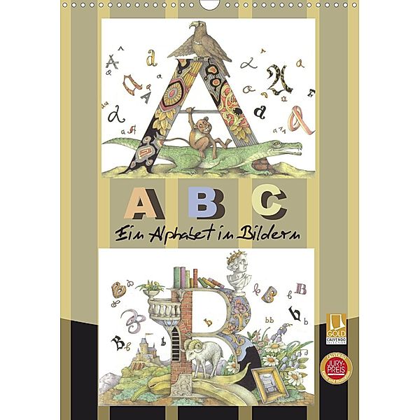 ABC. Ein Alphabet in Bildern. (Wandkalender 2023 DIN A3 hoch), Kateryna Yerokhina