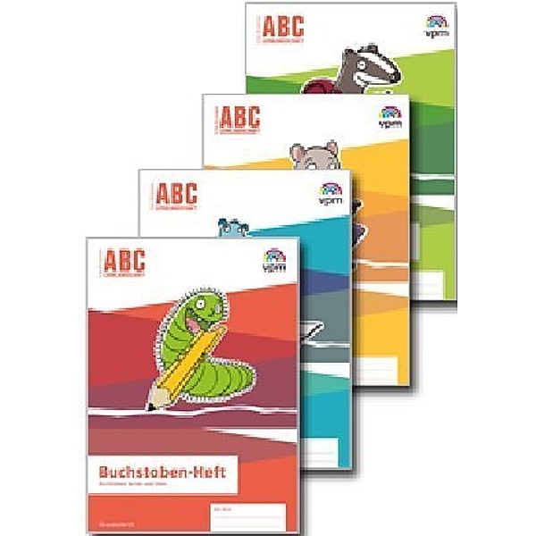 ABC-Lernlandschaft. Ausgabe ab 2019 / Basis-Paket: 4 Arbeitshefte Grundschrift Klasse 1/2