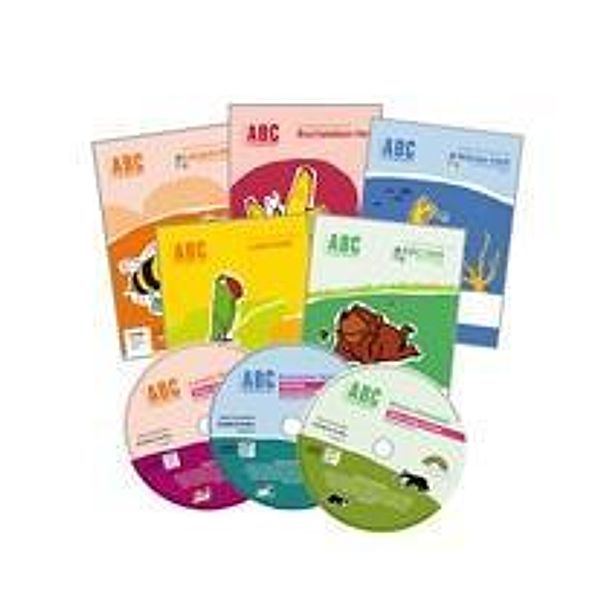 ABC-Lernlandschaft, Neubearbeitung: 1. Schuljahr, Basis-Paket (Druckschrift), 5 Arbeitshefte und 3 CD-ROMs