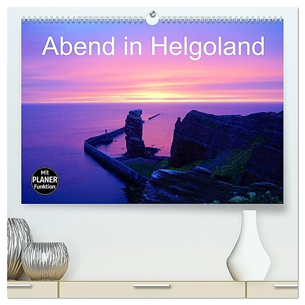 Abend in Helgoland (hochwertiger Premium Wandkalender 2024 DIN A2 quer), Kunstdruck in Hochglanz, Kattobello