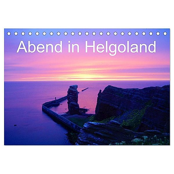 Abend in Helgoland (Tischkalender 2024 DIN A5 quer), CALVENDO Monatskalender, Kattobello