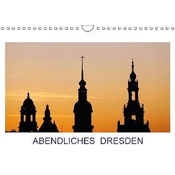 Abendliches Dresden / CH-Version (Wandkalender 2015 DIN A4 quer), Thomas Jäger